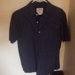 Navy blue button up shirt